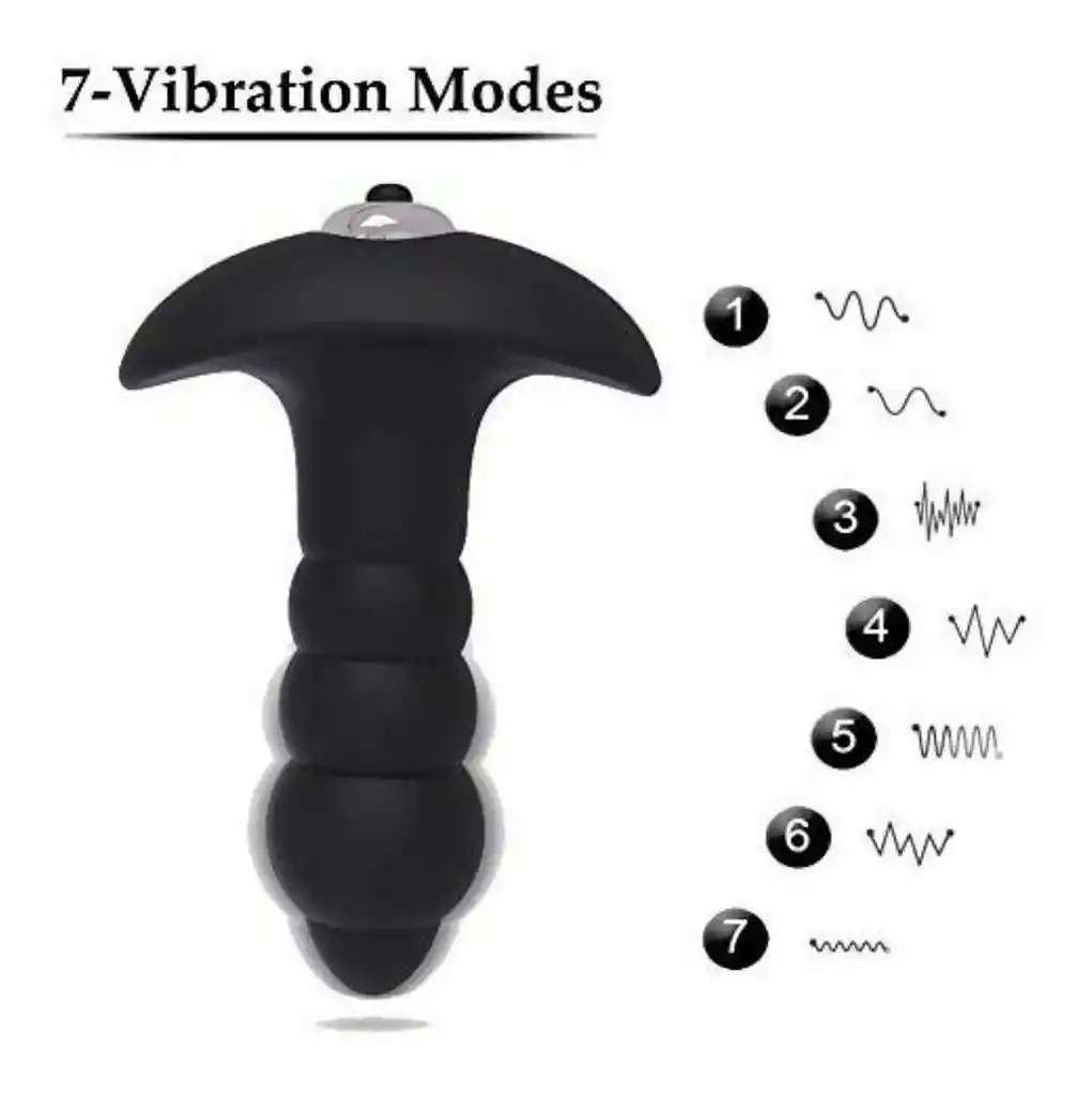 Plug Anal Vibrador Bubble Shande