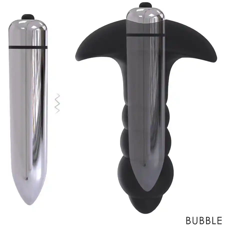 Plug Anal Vibrador Bubble Shande