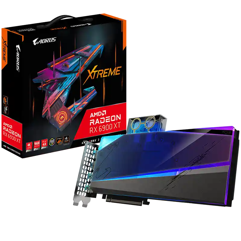 Gigabyte Tarjeta De Vídeo Aorus Radeon Rx 6900 Xt Xtreme Waterforce Wb 16Gb