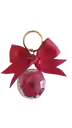 Llavero de rosa preservada roja
