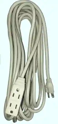 Extension Encauchetada  5 mts x 3 Salidas