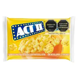 Act II Palomitas para Microondas Sabor Mantequilla Extra