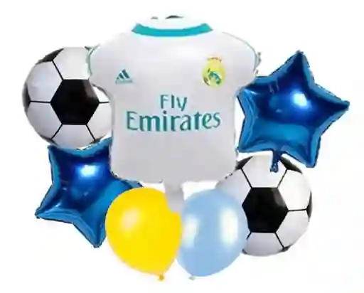 Globos Bouquet de bombas metalizados Real Madrid