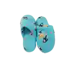 Pantuflas Dama Azul cielo vaquitas-Talla 38