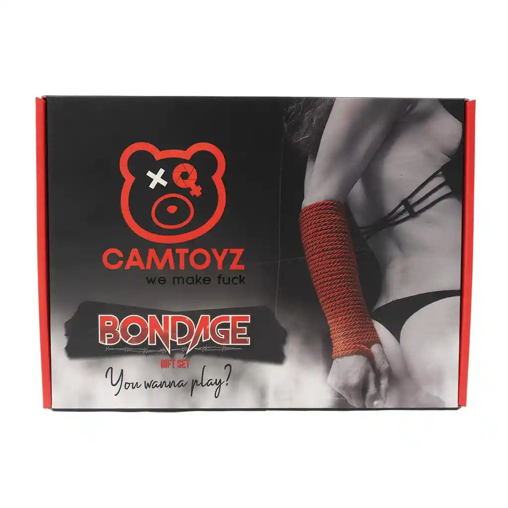 Kit Erotico Bondage Capri Rojo Camtoyz