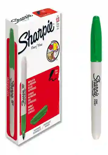 Marcador Sharpie Punta Fina Verde Oscuro