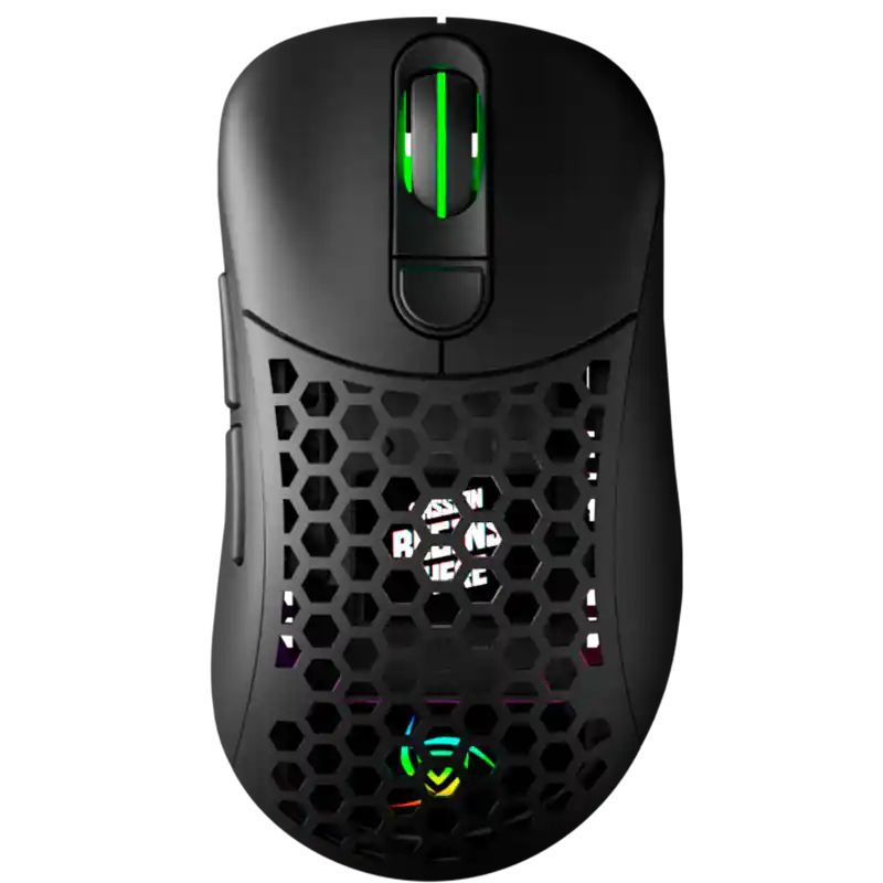 Rgb Mouse Gamer Inalámbrico Vsg Aquila Fly Negro Mate