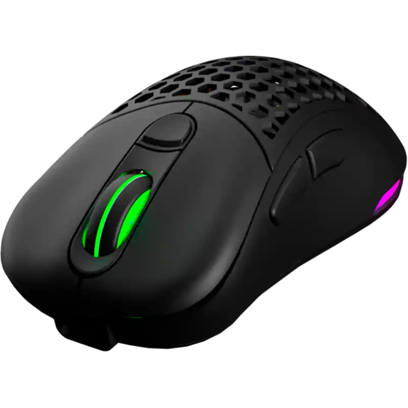 Rgb Mouse Gamer Inalámbrico Vsg Aquila Fly Negro Mate