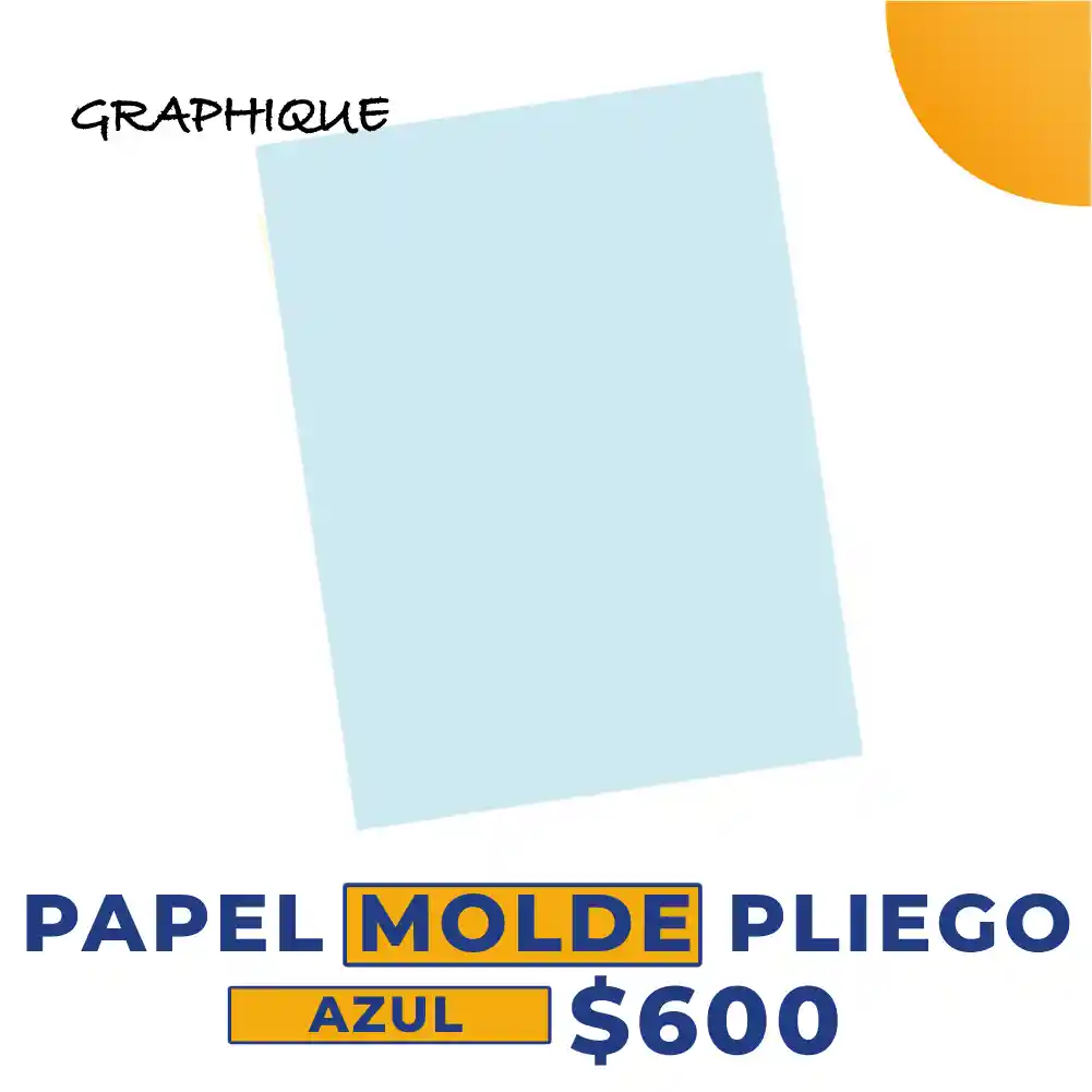 Papel Molde en Pliego Azul