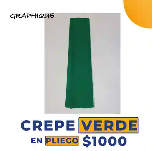 Crepe Verde en Pliego 