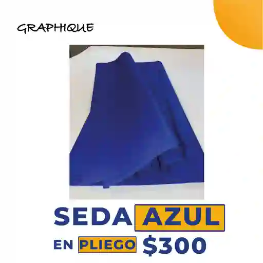 Seda Azul en Pliego 