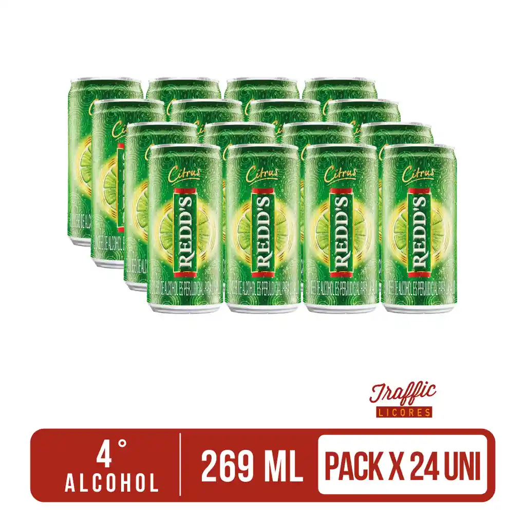 Redds Cerveza Lata 269Ml X 24 Unds