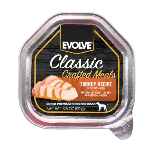 Evolve Classic Crafted Meals Para Perro- Pavo 3.5oz