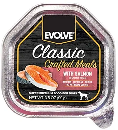 Evolve Classic Crafted Meals Para Perro -salmon 3.5oz(99gr)
