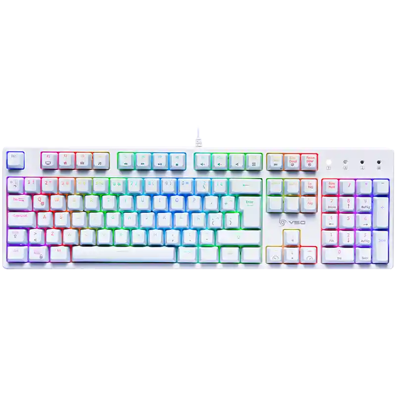 Teclado Gamer VSG ALNILAM Blanco (Switch Kailh Blue)