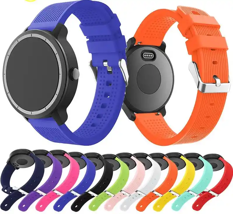 Garmin Correa Banda De Colores Para Vivoactive 3 Music Verde Oscuro