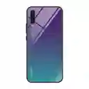 Samsung Estuche Carcasa Protector Vidrio Templado A30S A50 A50S Morado/ Azul