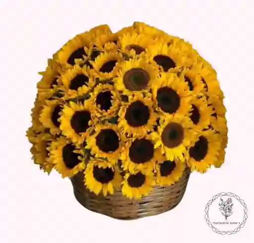 Girasol en arreglo floral