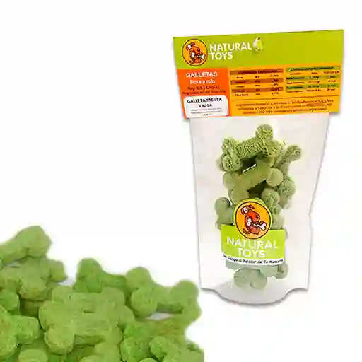 Natural Galleta De Menta Y Fibra (Reduce El Mal Aliento) 80 Gr