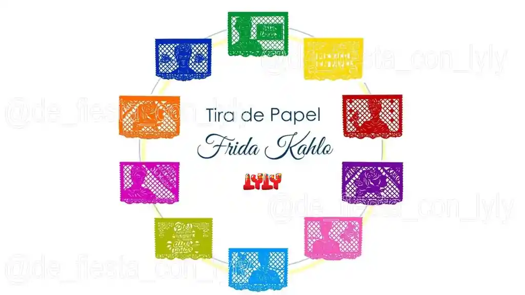 Guirnaldas Mexicanas Frida Khalo - Papel Picado