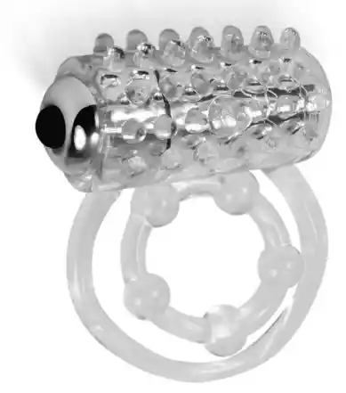ANILLO VIBRADOR CON BALITA 7 FUNCIONES