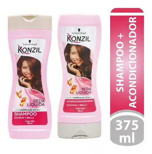 Konzil Oferta Shampoo + Acondicionador Seda Líquida