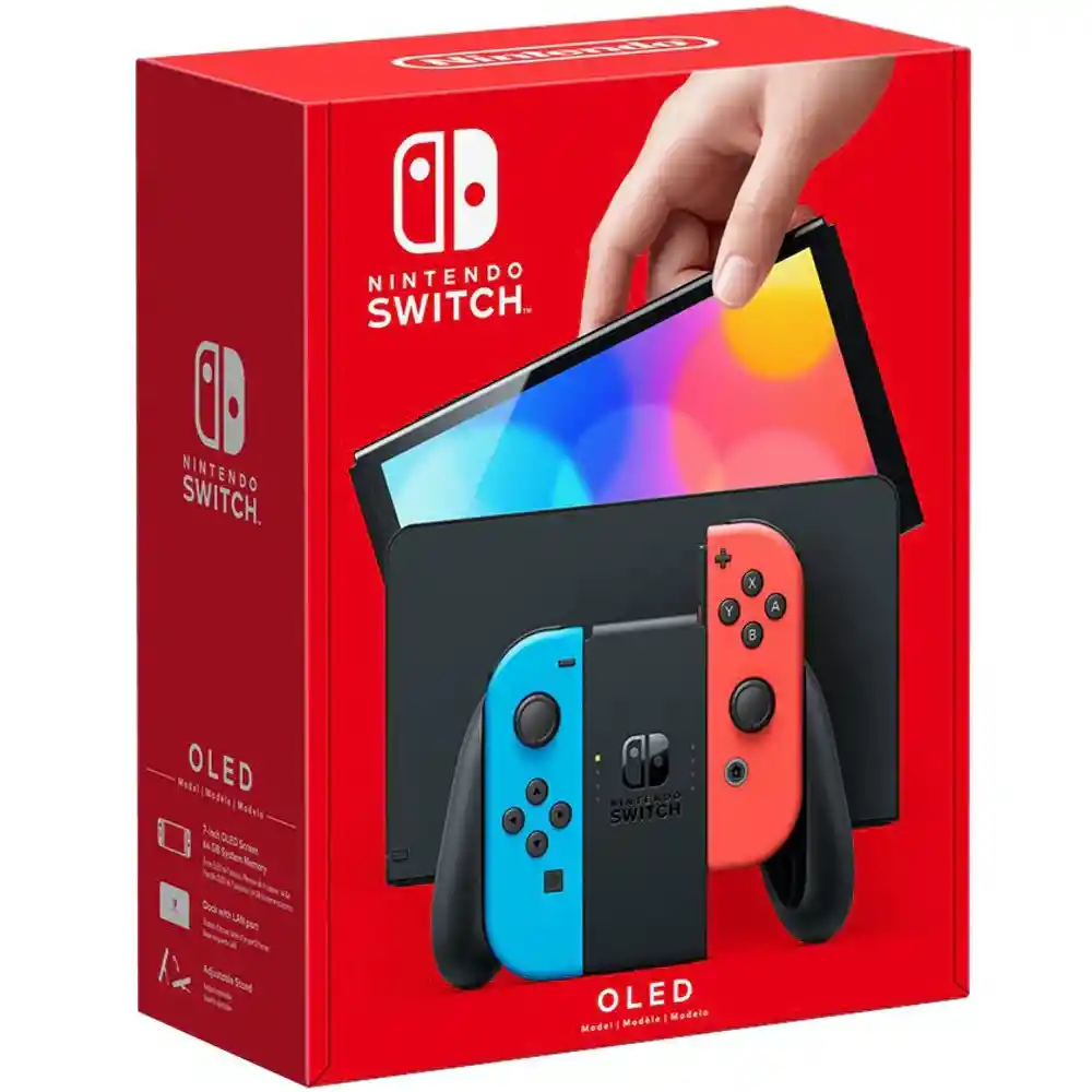 Nintendo Switch Consola Oled Neon/Negra 64 Gb