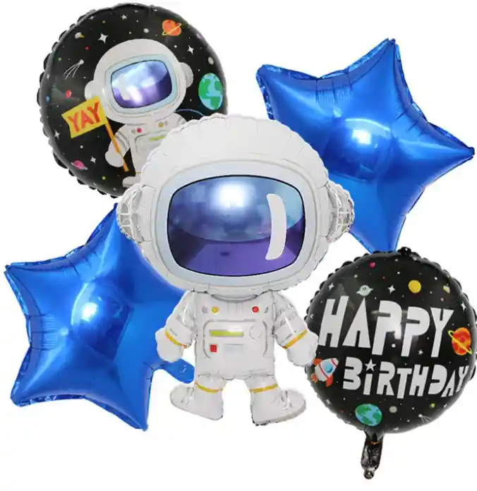 Globos Bouquet de bombas metalizados Astronauta Espacio