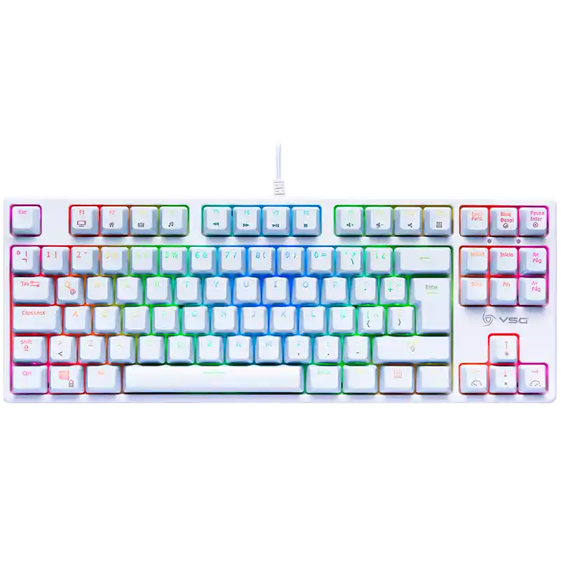 Teclado Gamer VSG ALNITAK Blanco (Switch Kailh Brown)