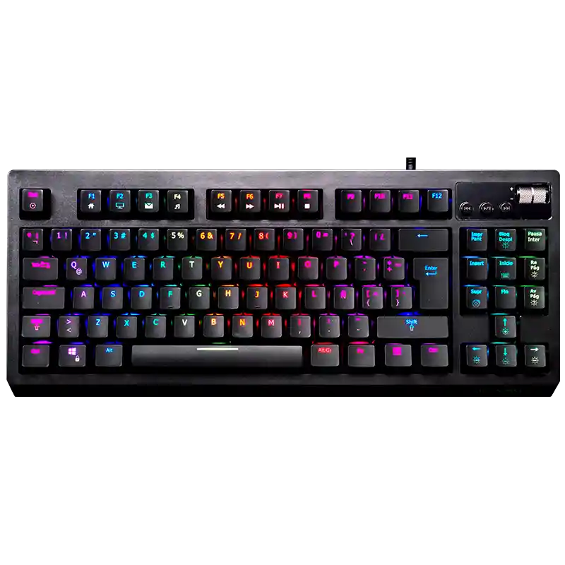 Rgb Teclado Gamer Vsg Quasar Negro (Switch Outemu Red)