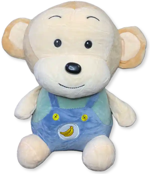  Peluche mono mico vestido overol azul 35CM