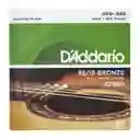 D'Addario EZ890 Juego de cuerdas para guitarra acústica de bronce, 009' - 045' 