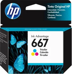 Cartucho De Tinta Hp 667 Tricolor Original 3ym78al