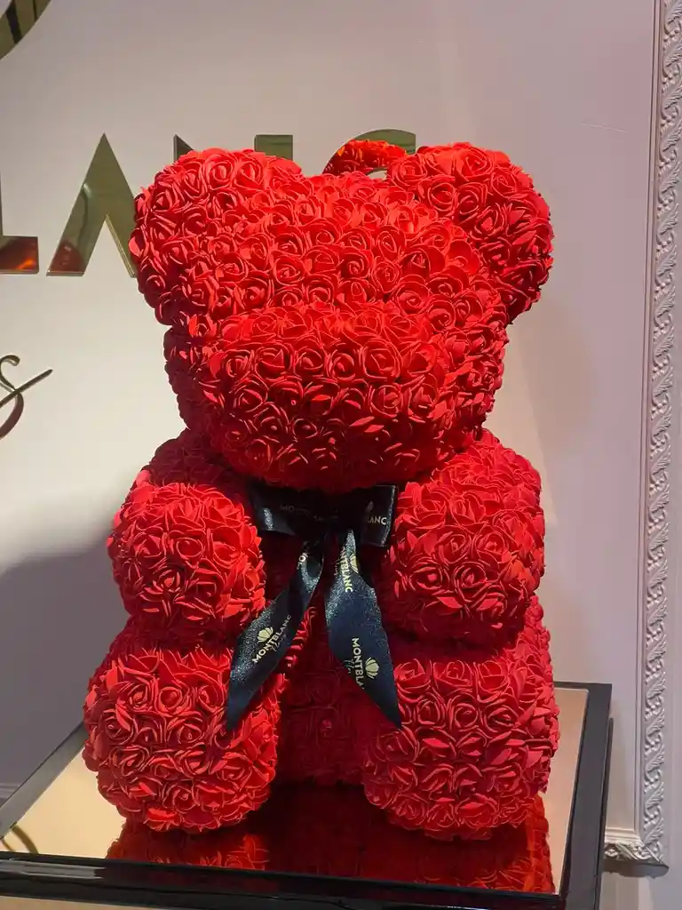 Oso Teddy de Rosas Artificiales 50 Cm