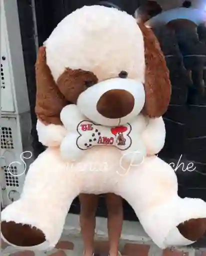 Perro Hueso Grande Peluche Detalles