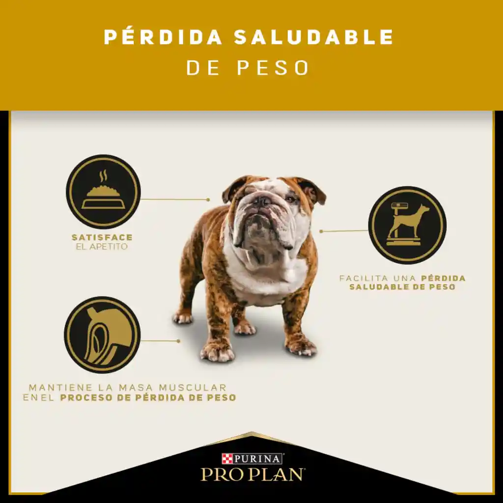 Comida para perros adultos calorias reducidas razas medianas y grandes Purina Pro Plan x 13 kg