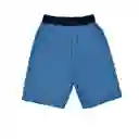 Bermuda Hombre Azul Jaspe Talla M 