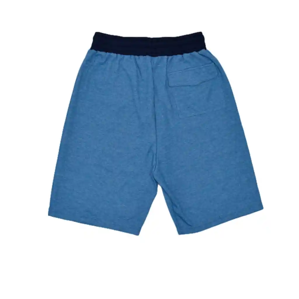 Bermuda Hombre Azul Jaspe Talla M 