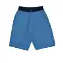 Bermuda Hombre Azul Jaspe Talla M 