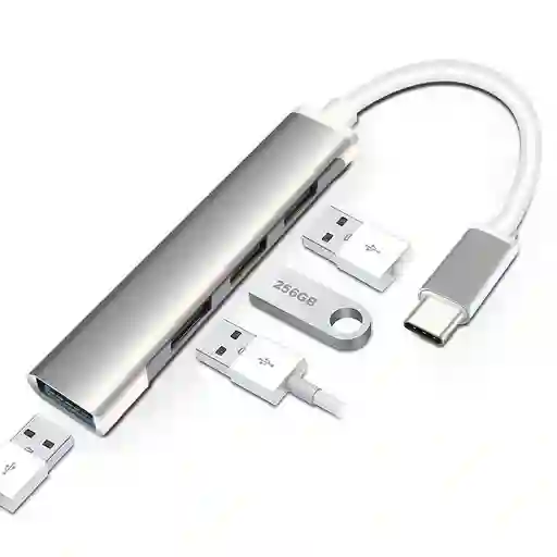 Multiplicador (HUB) usb 3.0 tipo c