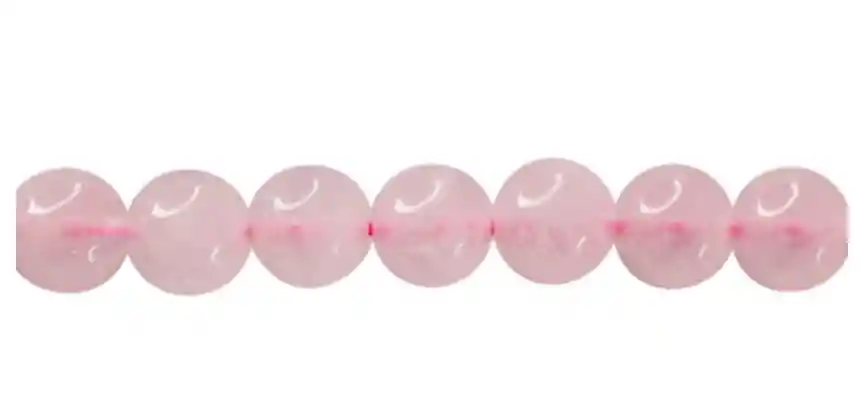 SARTA REDONDA 6MM CUARZO ROSADO X 62 UNDS