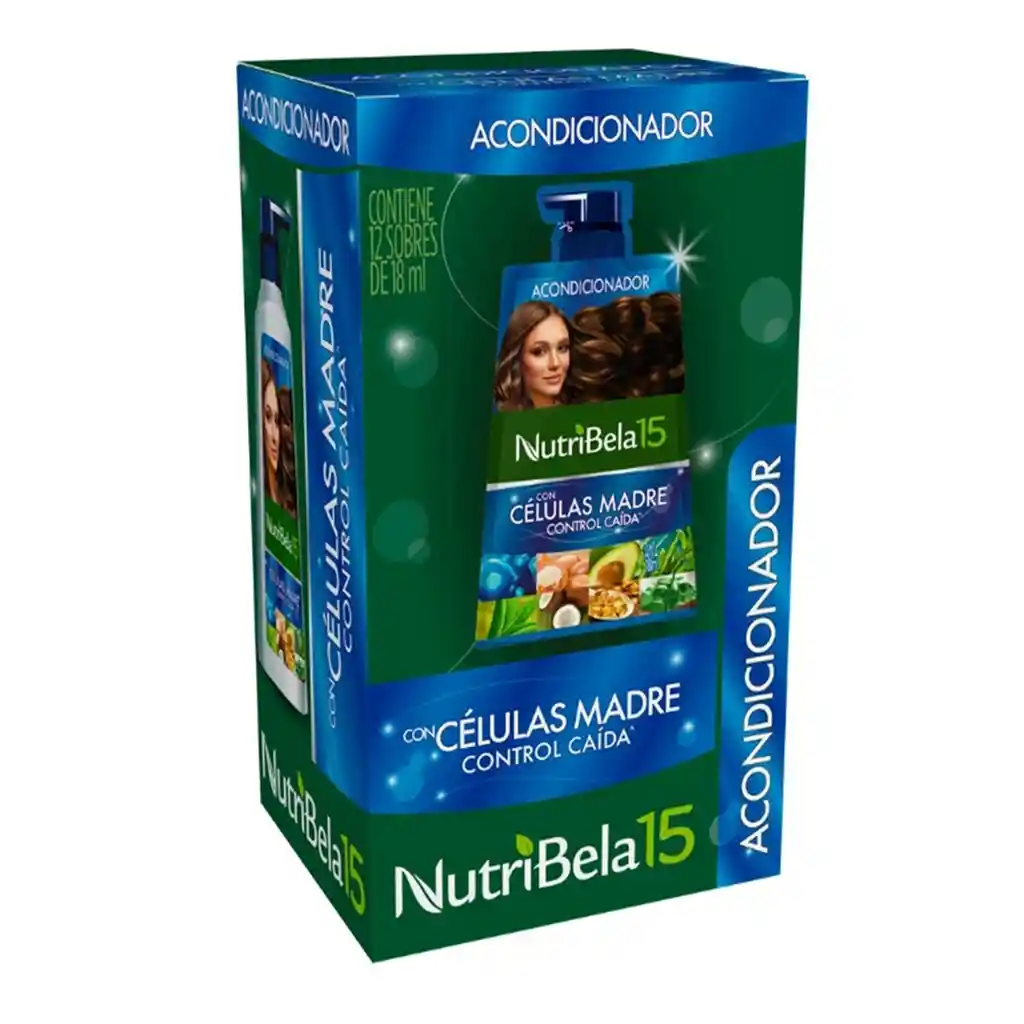 Acondicionador Nutribela Celulas Madre Control Caida X 12 Sobres C/u