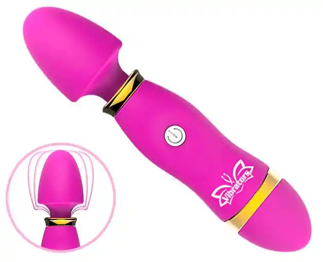 Vibrador Hitachi Mini Microfono, Juguete Clitorial Silicona Alta Calidad