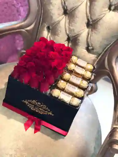 Chocolates Caja 25 Rosas Con