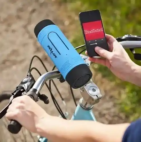Parlante Bluetooth Para Bicicleta Con Linterna / Power Bank	
