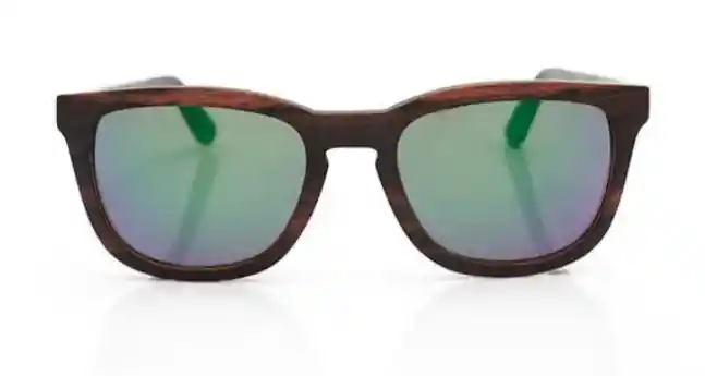 GAFAS DE SOL DE MADERA Y LENTES VERDES MIAMI