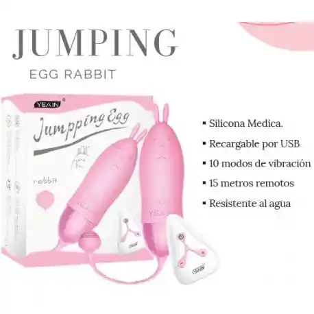Huevo vibrador remoto Jumping Egg Rabbit