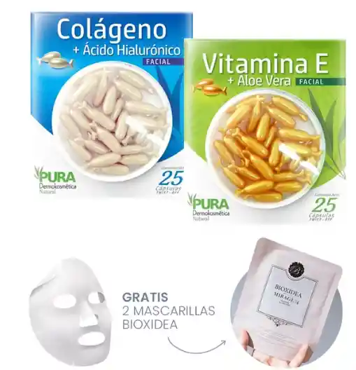 KIT DE PERLAS FACIALES HIDRATANTES + OBSEQUIO 2 VELOS HIDRATANTES