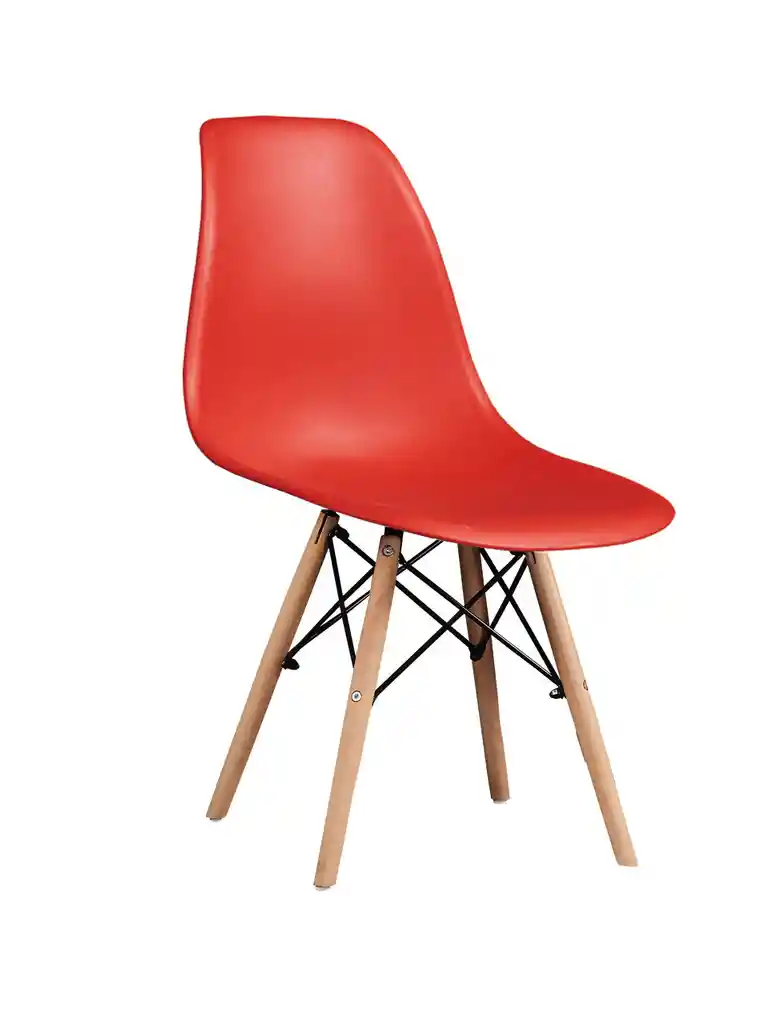 Silla tipo EAMES roja