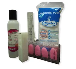 Kit para remover uñas acrilicas y semipermanente